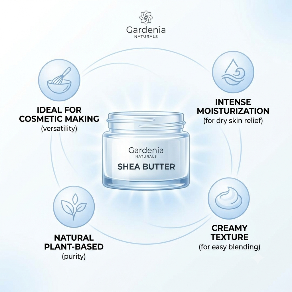 Shea Butter UltraNourishing Raw Emollient for Body Butters Eczema Care - Natural ingredient for professional and DIY cosmetic use