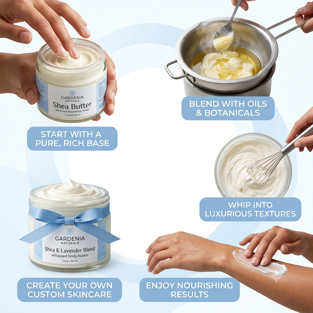 Shea Butter UltraNourishing Raw Emollient for Body Butters Eczema Care - Natural ingredient for professional and DIY cosmetic use