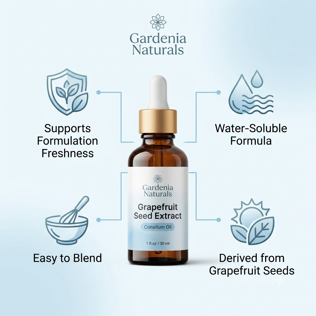 Grapefruit Seed Extract Natural Antioxidant Botanical Booster for Cosmetics - Natural ingredient for professional and DIY cosmetic use