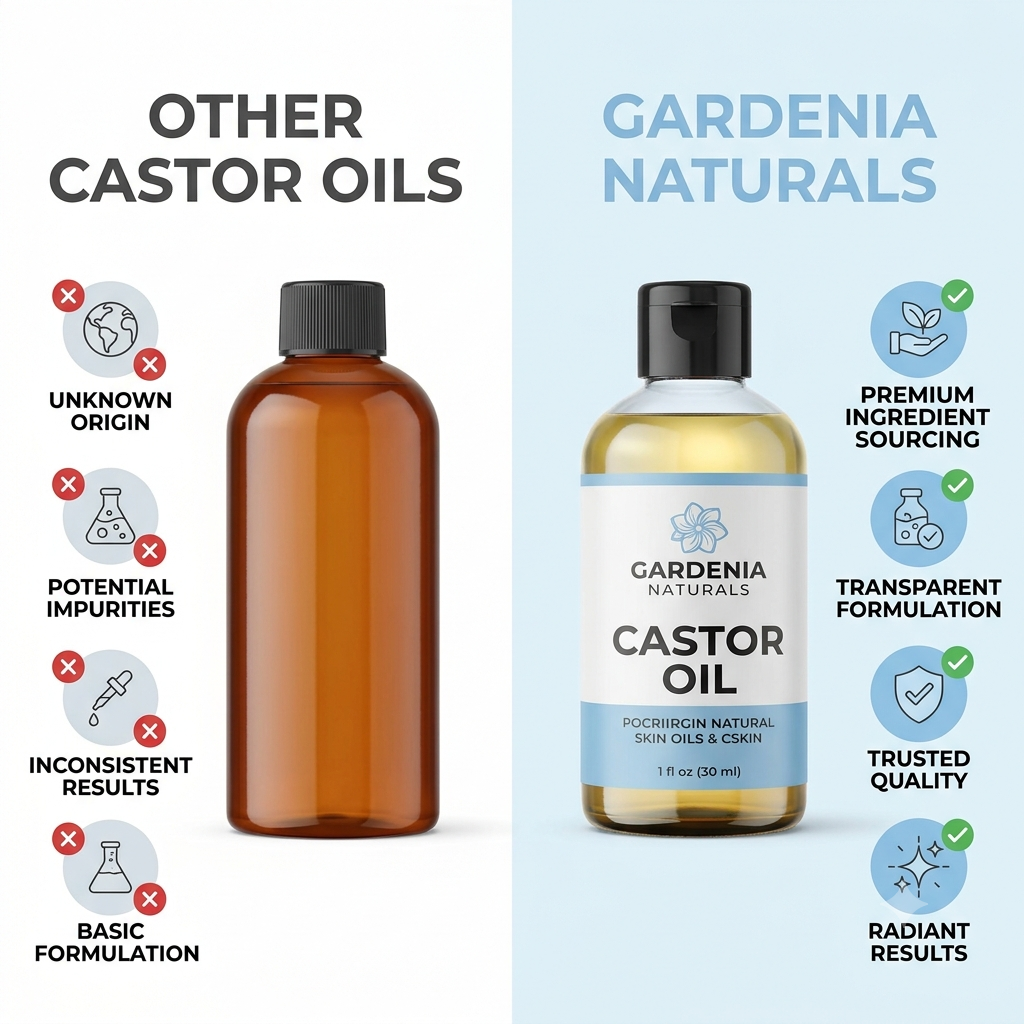 Castor Oil (Ricinus communis) – Thick Strengthening Castor Oil for Lashes, Brows & Hair Growth