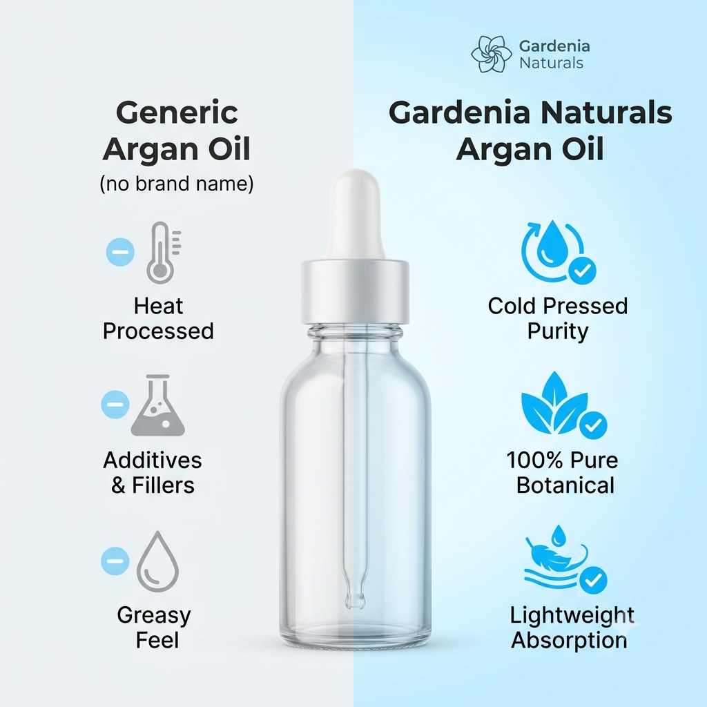 Argan Virgin Oil (Argania spinosa) – Pure Cold-Pressed Virgin Argan Oil for Hair, Skin & Nails