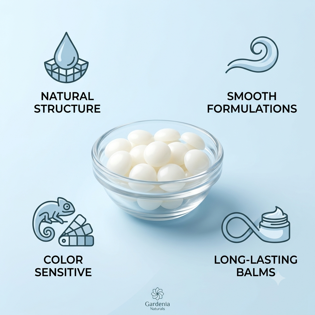 Bees Wax Beads White EasyMelt Refined Wax for Lip Balms Salves - Natural ingredient for professional and DIY cosmetic use