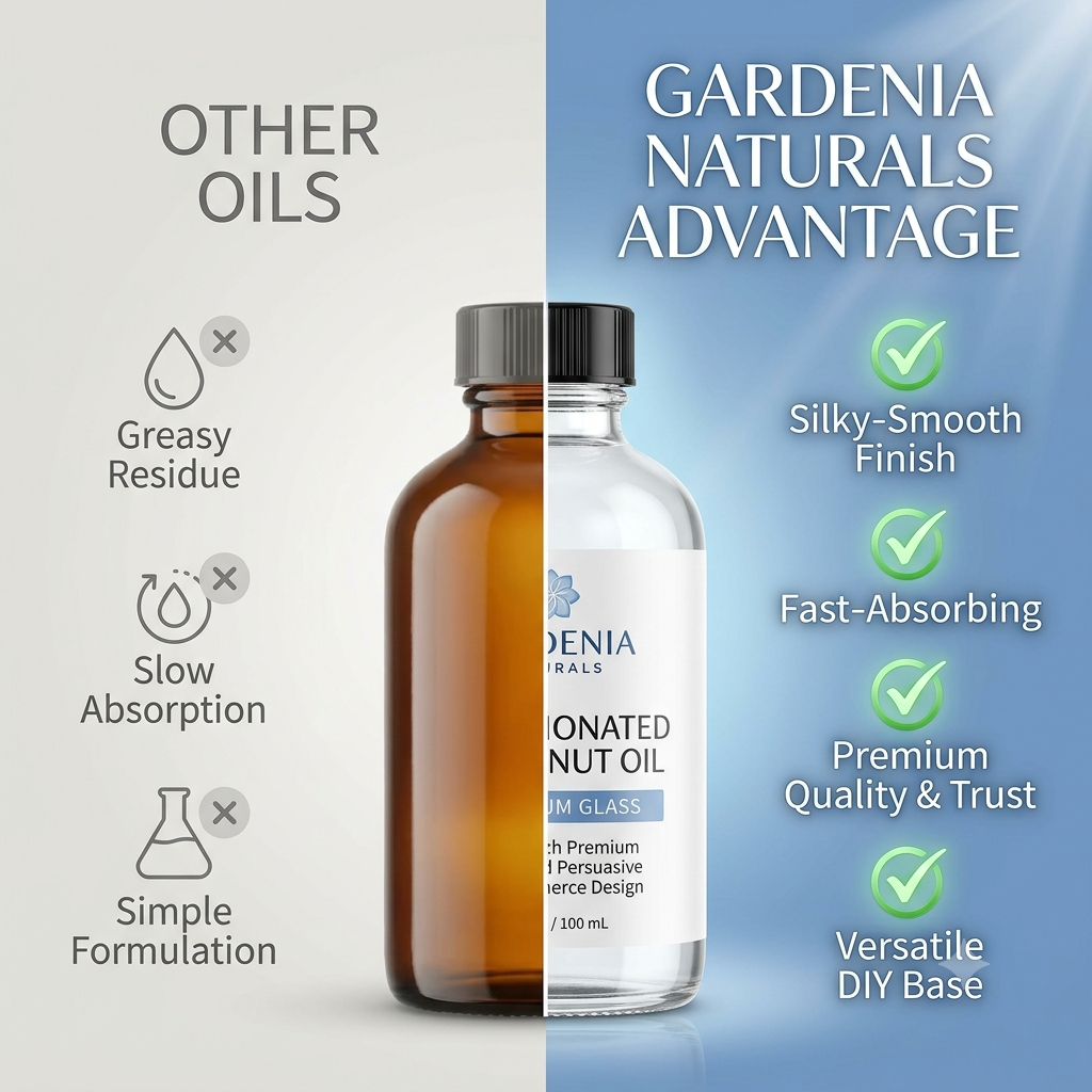 Coconut Oil Fractionated (MCT) – Liquid Fractionated Coconut Oil (MCT) for Lightweight Hydration