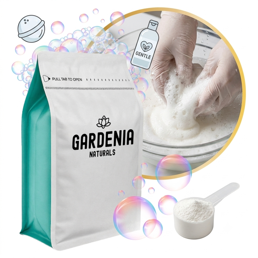 SLSA Sodium Lauryl Sulfoacetate Natural SkinSafe Bubbling Agent for Bath Bombs - Natural ingredient for professional and DIY cosmetic use
