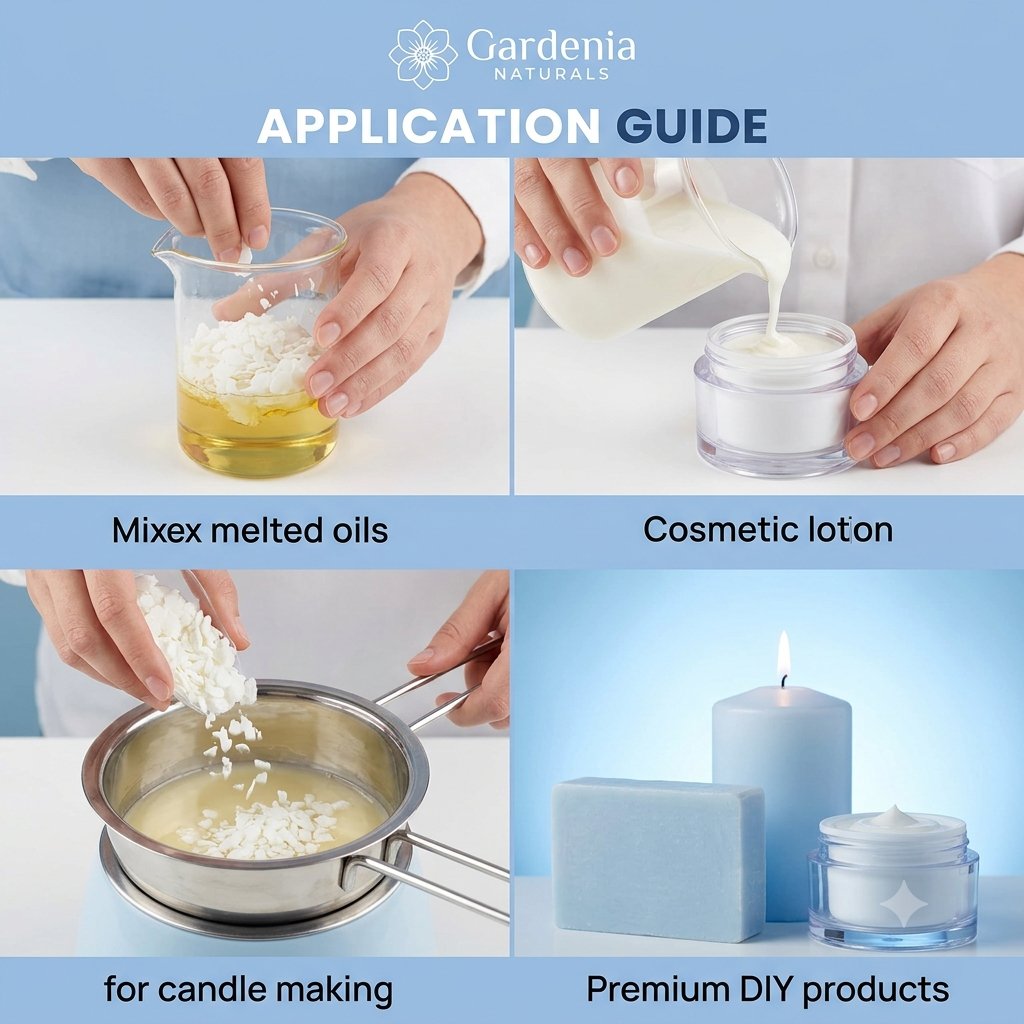 Stearic Acid Natural Thickener Hardener for Soap Lotions - Natural ingredient for professional and DIY cosmetic use