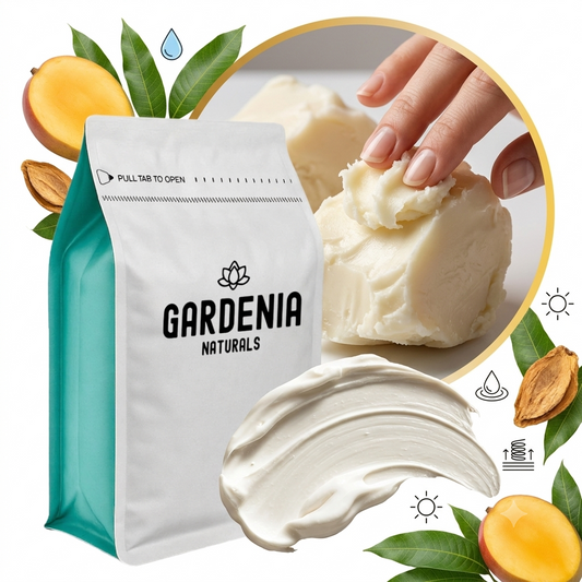 Mango Butter Refined Creamy Moisturizer for Body Butters Hair Care - Unscented natural cosmetic base cream for skincare formulations