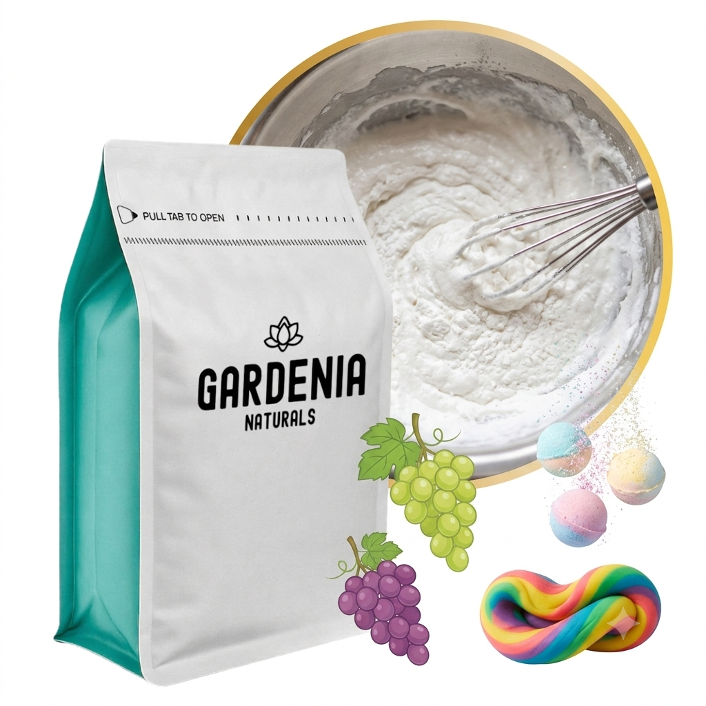 Cream of Tartar Natural Bath Bomb Hardener Baking Aid - Unscented natural cosmetic base cream for skincare formulations