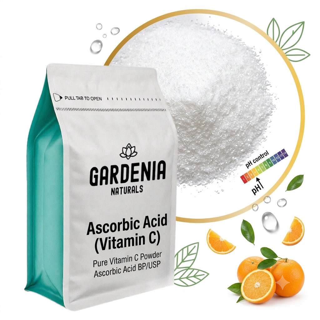 Ascorbic Acid Vitamin C HighPurity Antioxidant for Skincare Food Preservation - Natural ingredient for professional and DIY cosmetic use