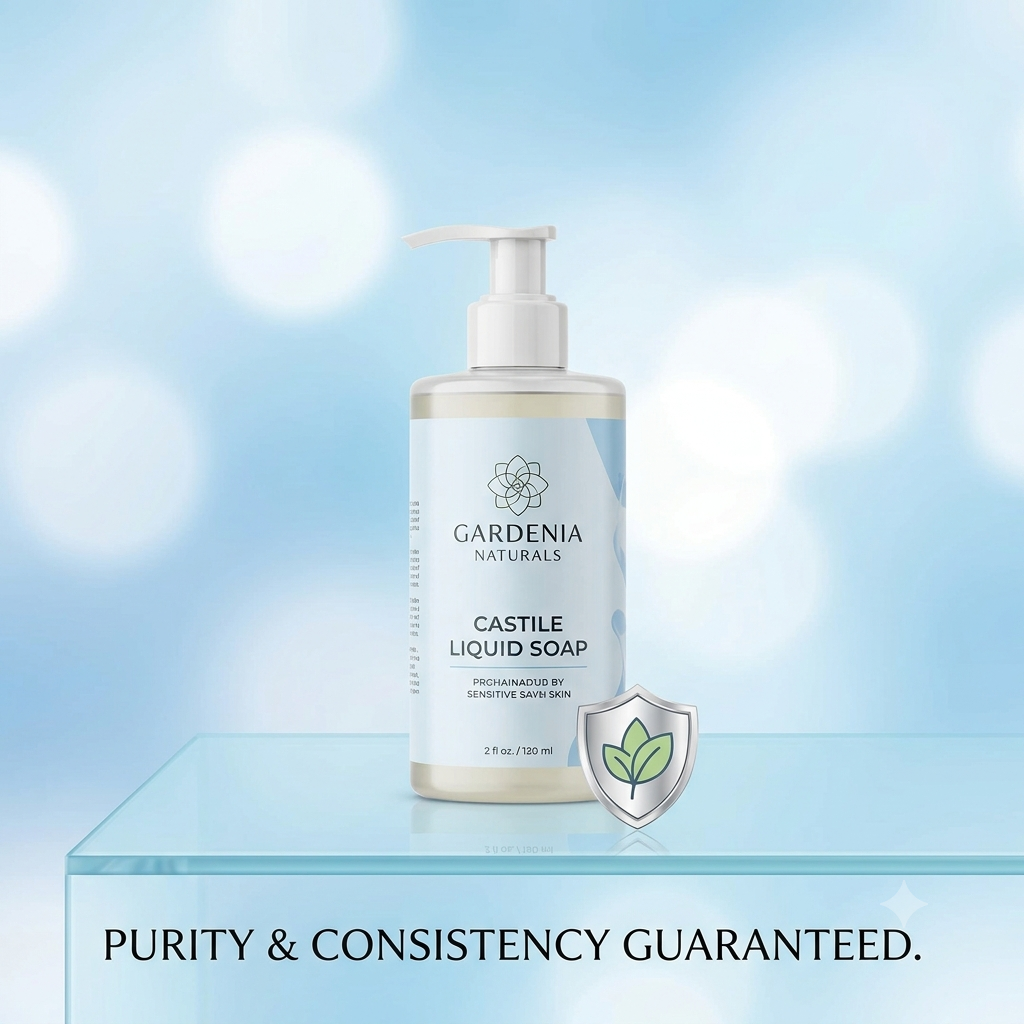 Castile Liquid Soap Gentle Natural Cleansing Base - Natural ingredient for professional and DIY cosmetic use