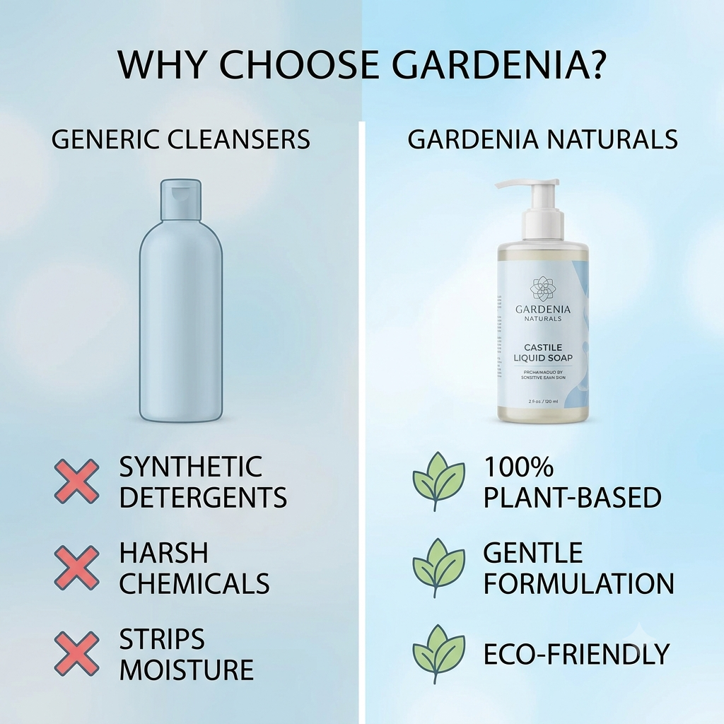 Castile Liquid Soap Gentle Natural Cleansing Base - Natural ingredient for professional and DIY cosmetic use