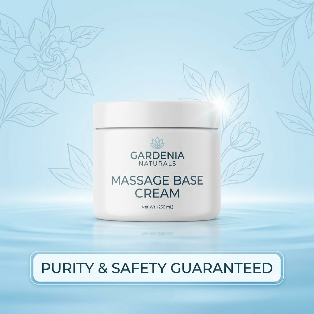 Massage Base Cream Deep Hydration Base for Massage Therapy - Unscented natural cosmetic base cream for skincare formulations