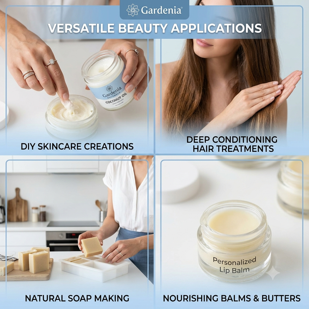 Coconut Oil (Cocos nucifera) – Pure Solid Coconut Oil for Natural Skincare & Soap Crafting