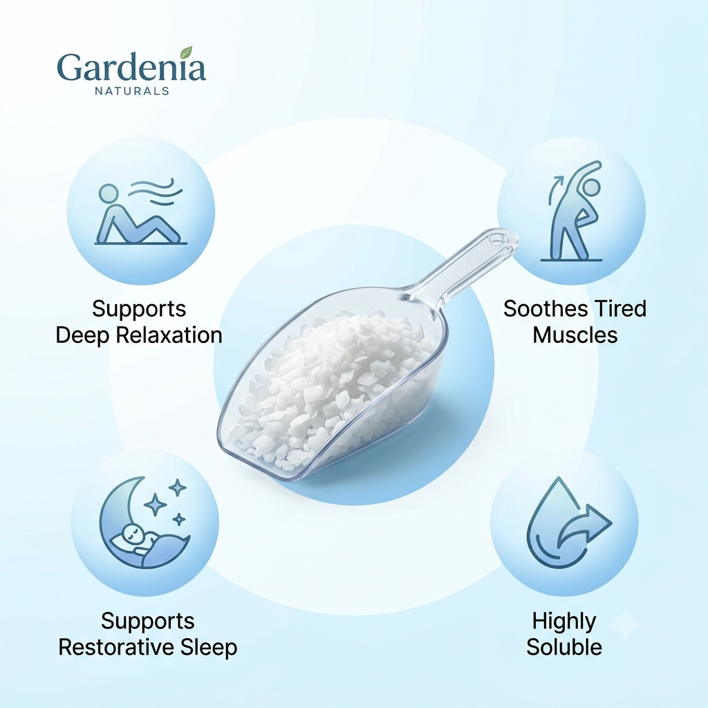 Magnesium Salt Magnesium Chloride Flakes HighAbsorption Magnesium Salt for Recovery Baths - Mineral-rich natural bath salt for relaxation and detox