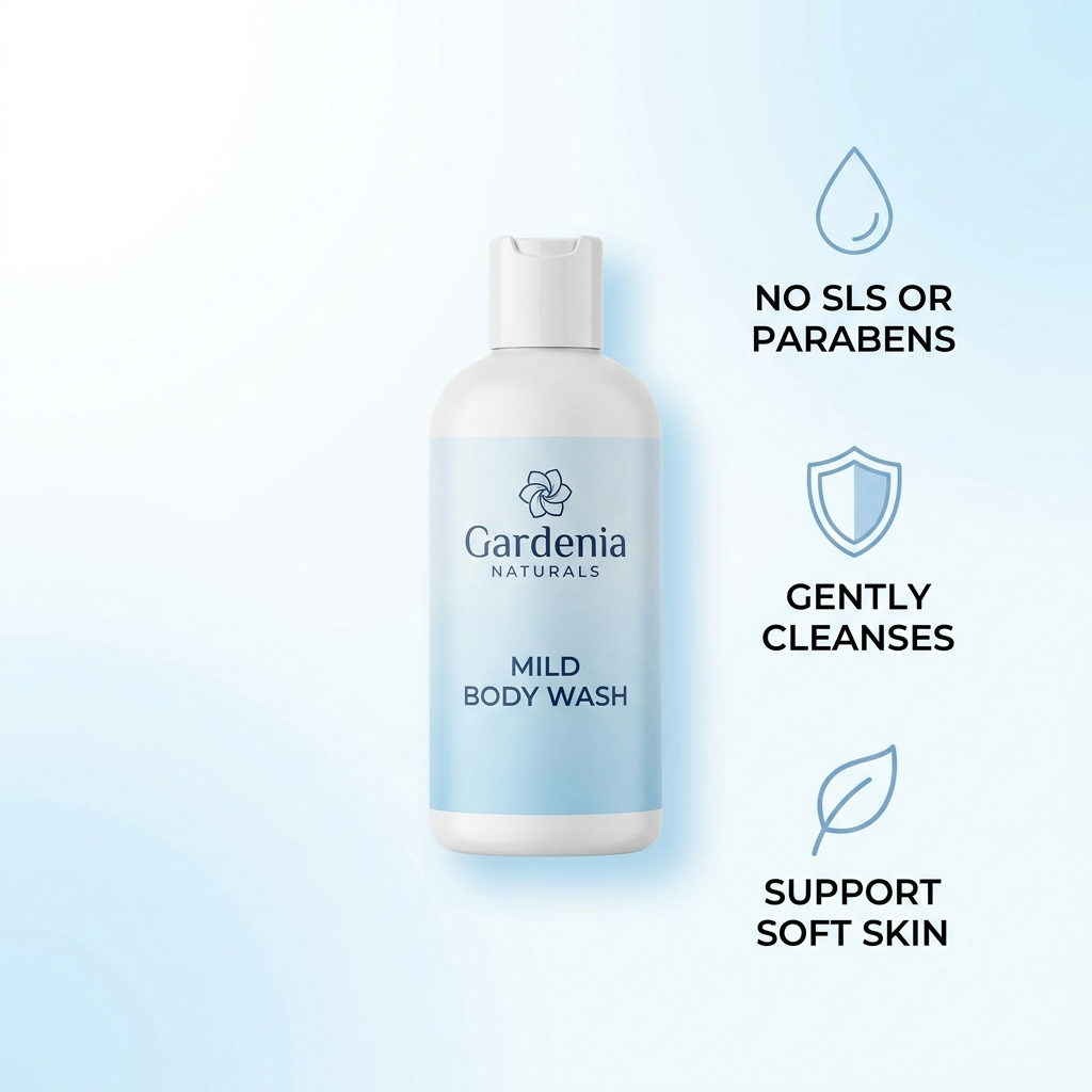 Mild Body Wash SLS Paraben Free - Natural ingredient for professional and DIY cosmetic use