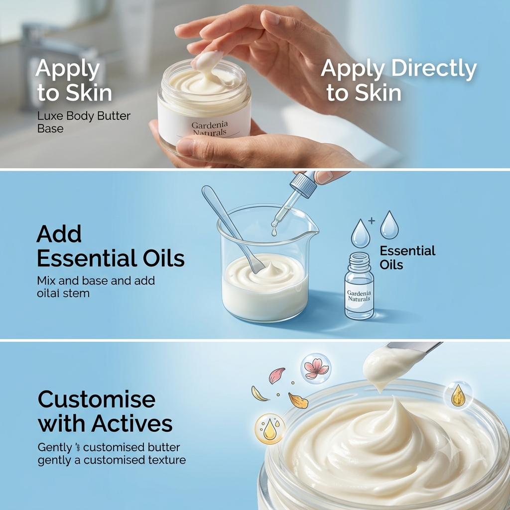 Body Butter Base Vegan Unscented Rich Moisturiser Cream - Unscented natural cosmetic base cream for skincare formulations