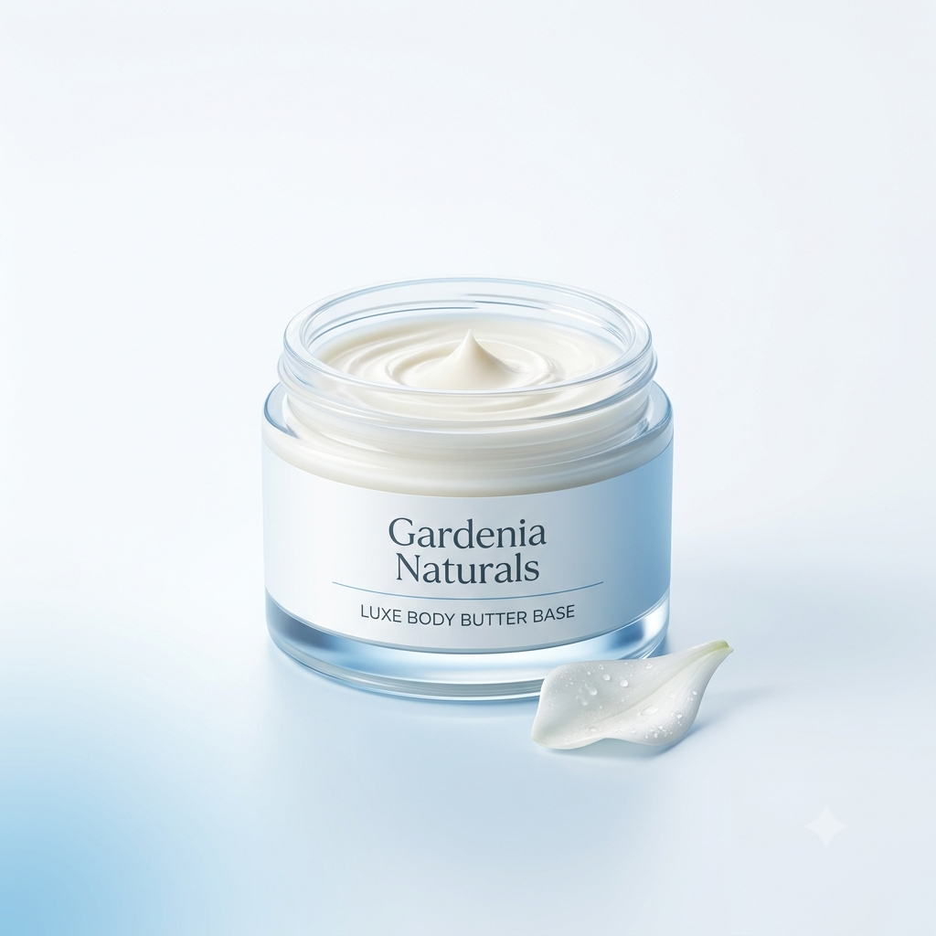 Body Butter Base Vegan Unscented Rich Moisturiser Cream - Unscented natural cosmetic base cream for skincare formulations