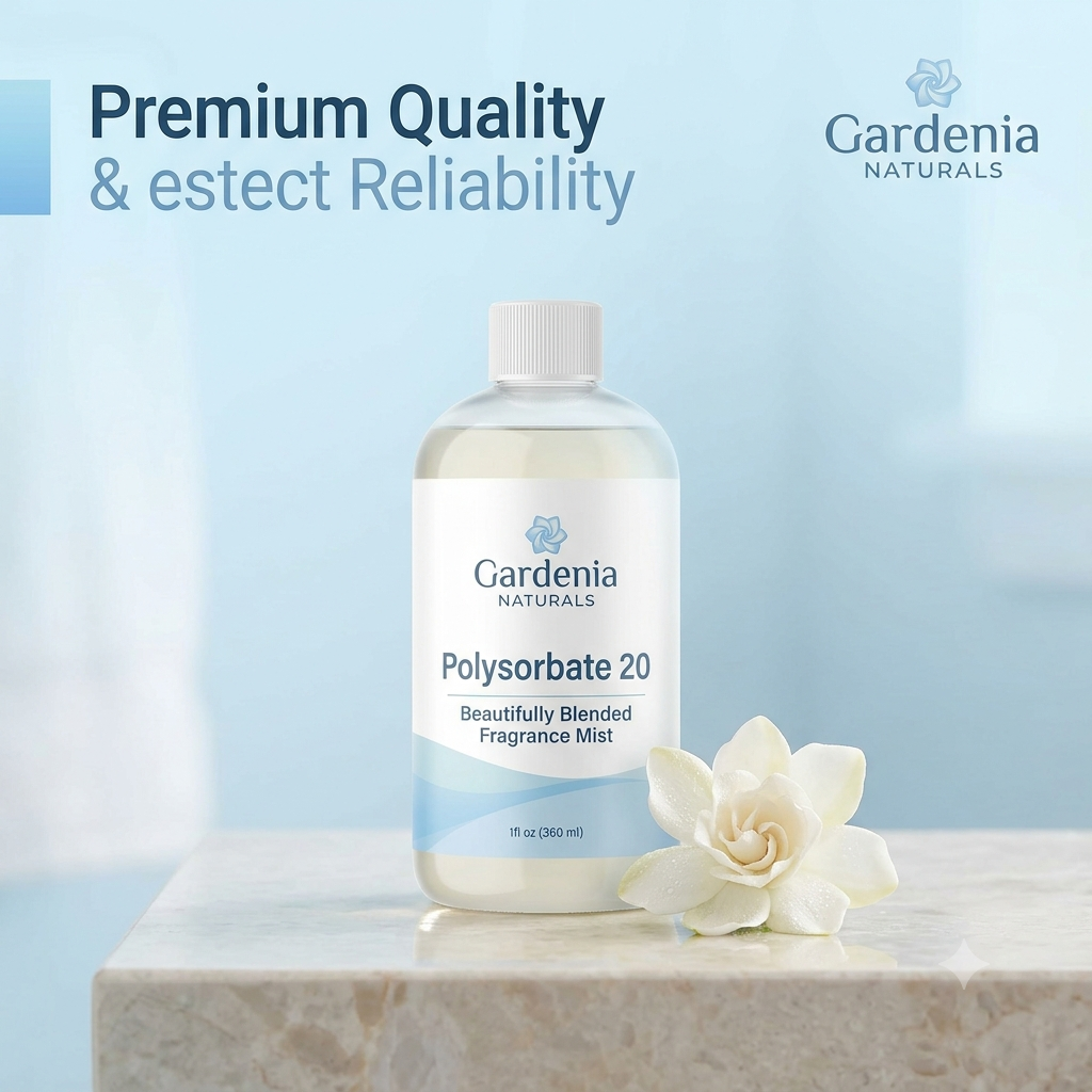 Polysorbate 20 Solubilizer for Essential Oils in Room Sprays Linen Mists - Pure natural carrier oil for skincare and aromatherapy