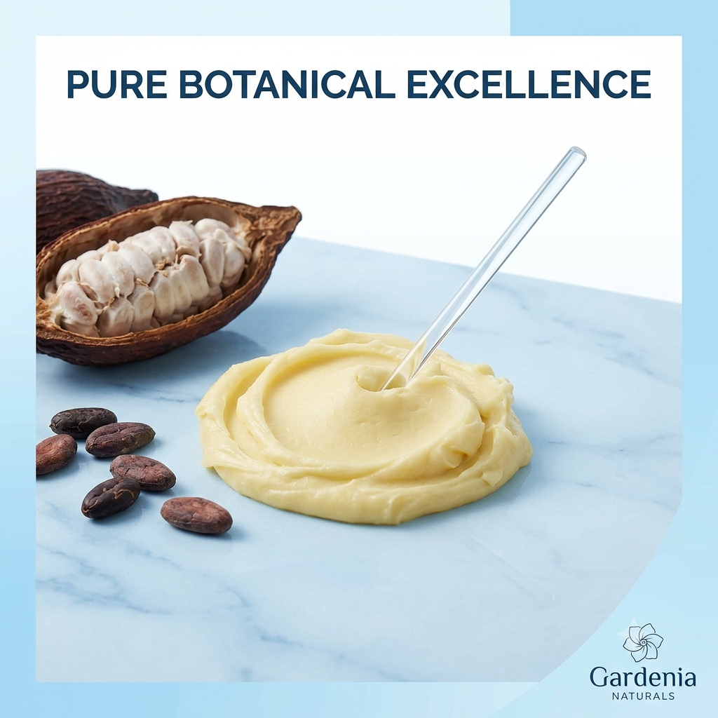 Cocoa Butter Stable fat with a delicious chocolate aroma - Natural ingredient for professional and DIY cosmetic use