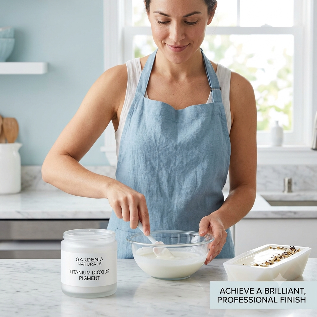 Titanium Dioxide HighOpacity Whitener for Soap Cosmetics - Natural ingredient for professional and DIY cosmetic use
