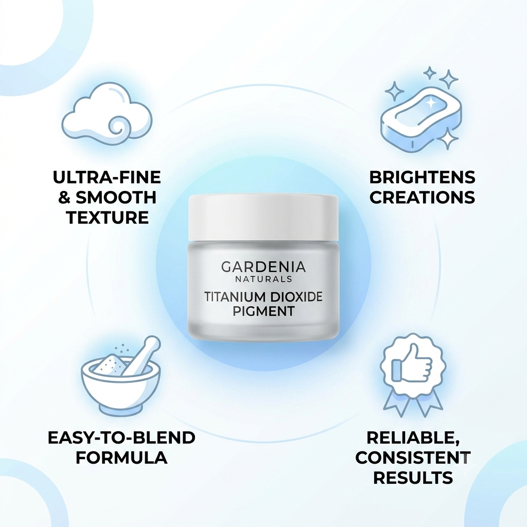 Titanium Dioxide HighOpacity Whitener for Soap Cosmetics - Natural ingredient for professional and DIY cosmetic use
