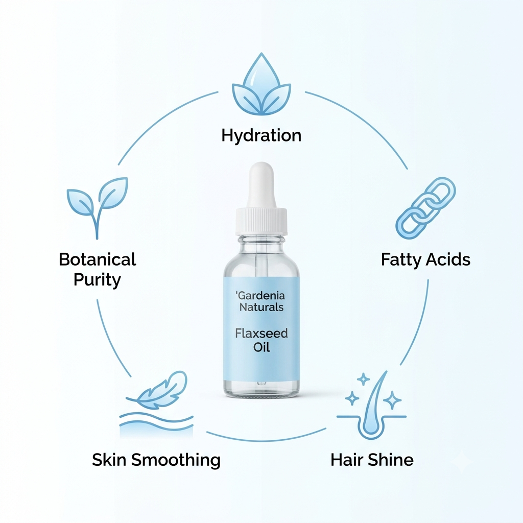 Flaxseed/Linseed Oil (Linum usitatissimum) – Pure Flaxseed (Linseed) Oil for Skin Vitality & Wood Care