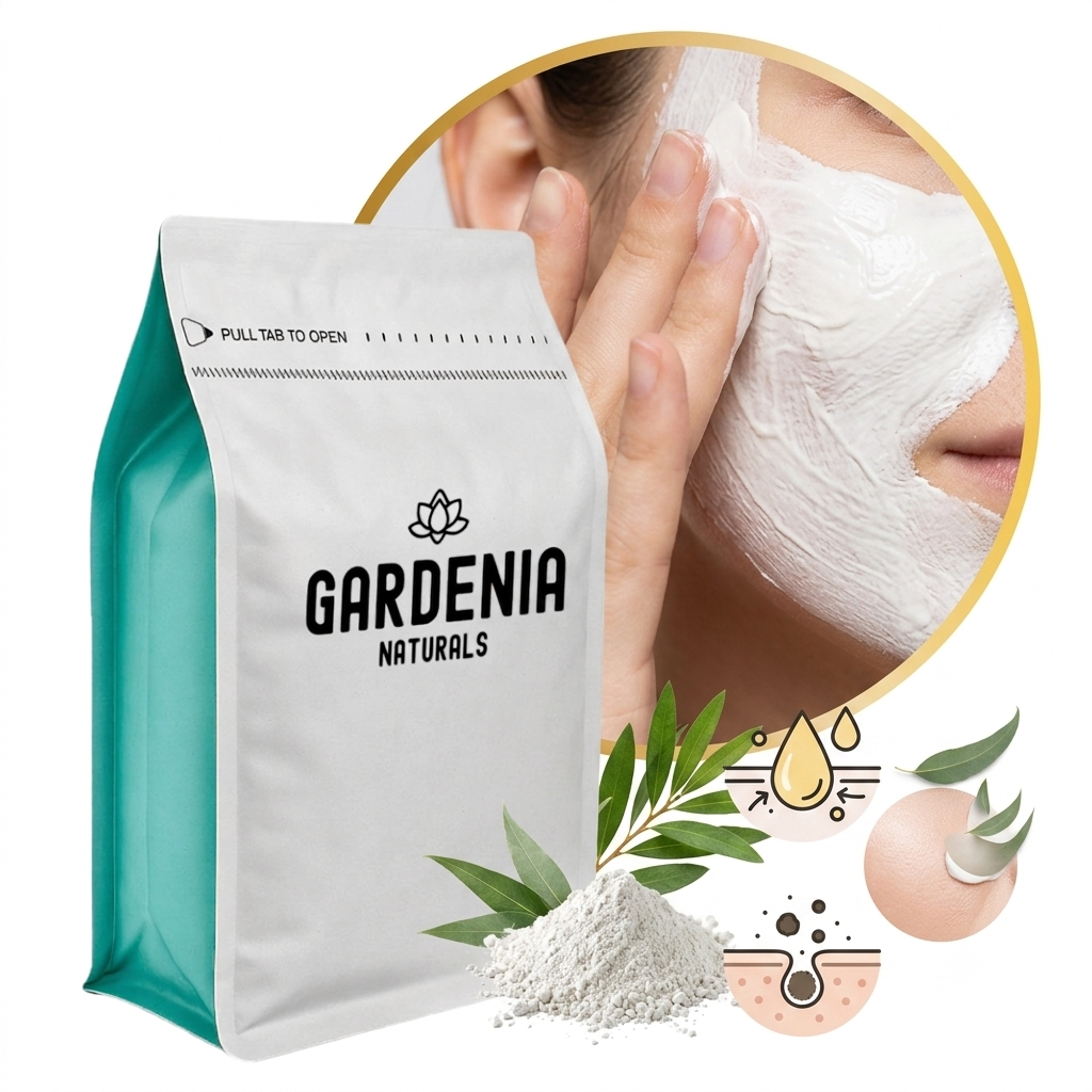 White Australian Kaolin Clay Mild Mineral Clay for Sensitive Skin Baby Powders - Natural ingredient for professional and DIY cosmetic use