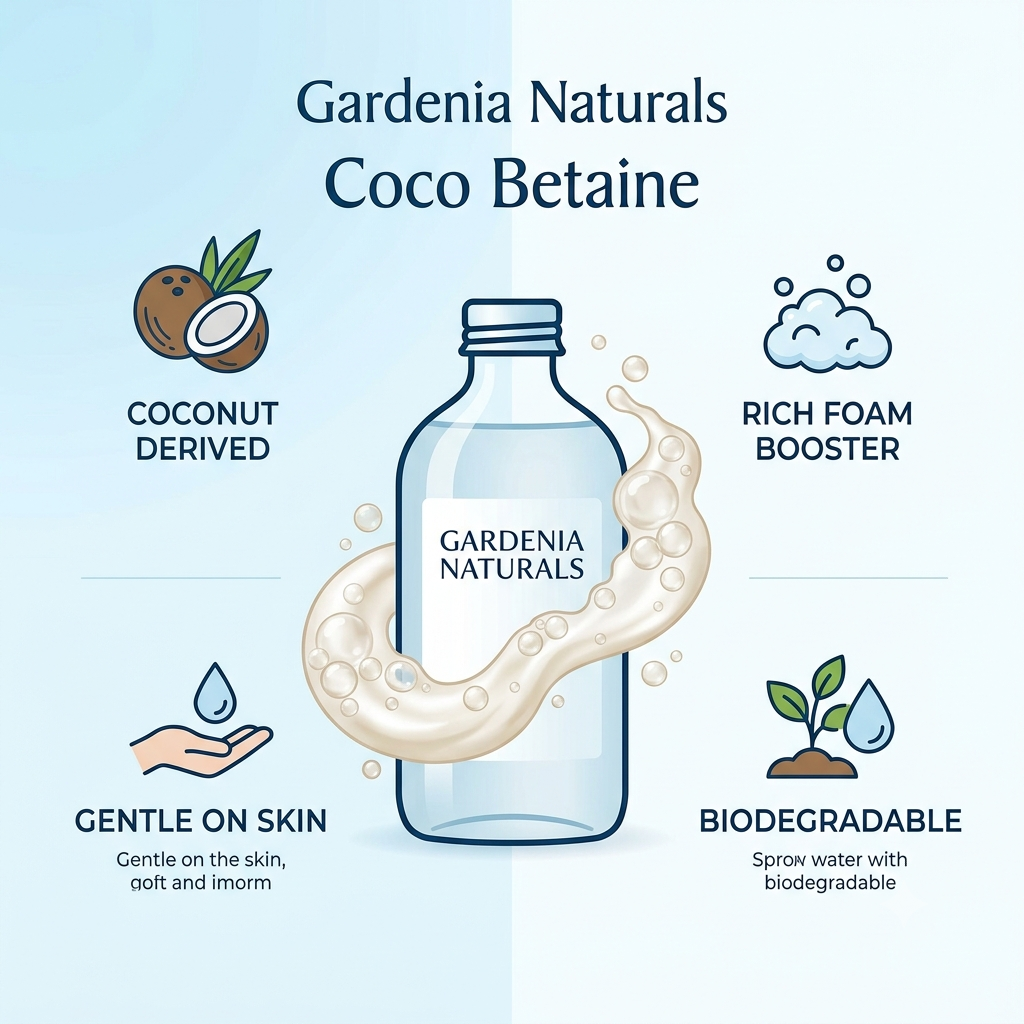 Coco Betaine Gentle Surfactant Foam Booster for Shampoo Body Wash - SLS and Paraben free hair care base for sensitive scalp