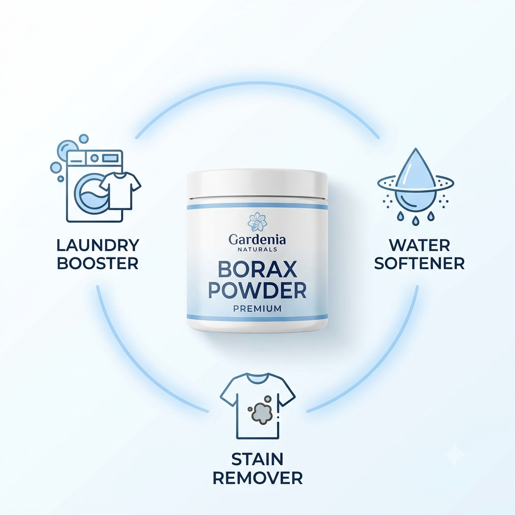Borax Powder Natural Cleaning Booster Laundry Mineral DIY Slime Ingredient - Natural ingredient for professional and DIY cosmetic use