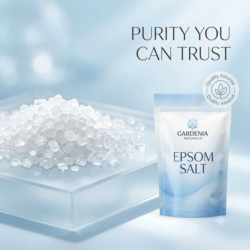 Epsom Salt Pharmaceutical Grade Magnesium Sulfate for Recovery Bath Soaks - Mineral-rich natural bath salt for relaxation and detox