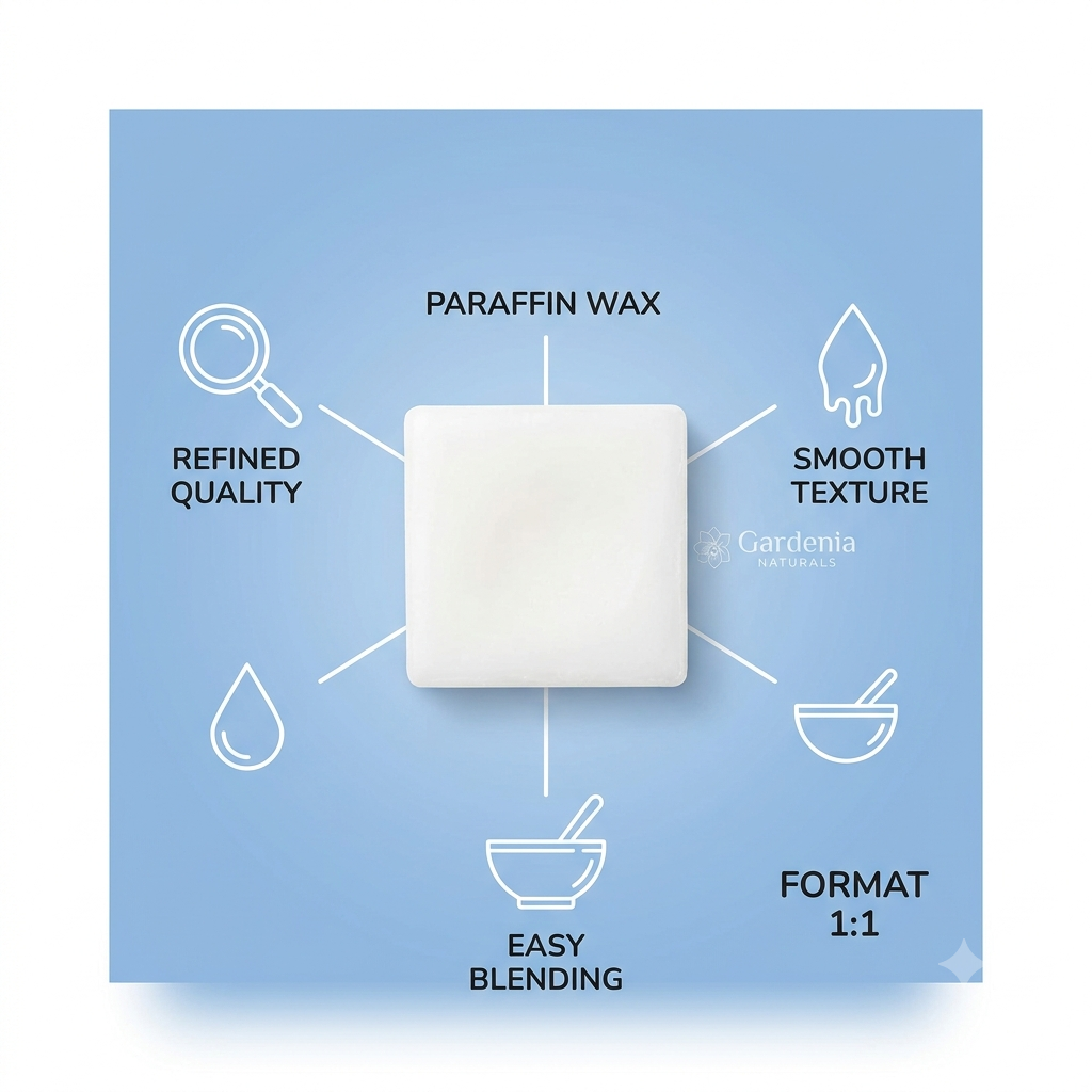 Paraffin Wax Premium Grade for Candle Making Therapeutic Hand Treatments - Natural ingredient for professional and DIY cosmetic use