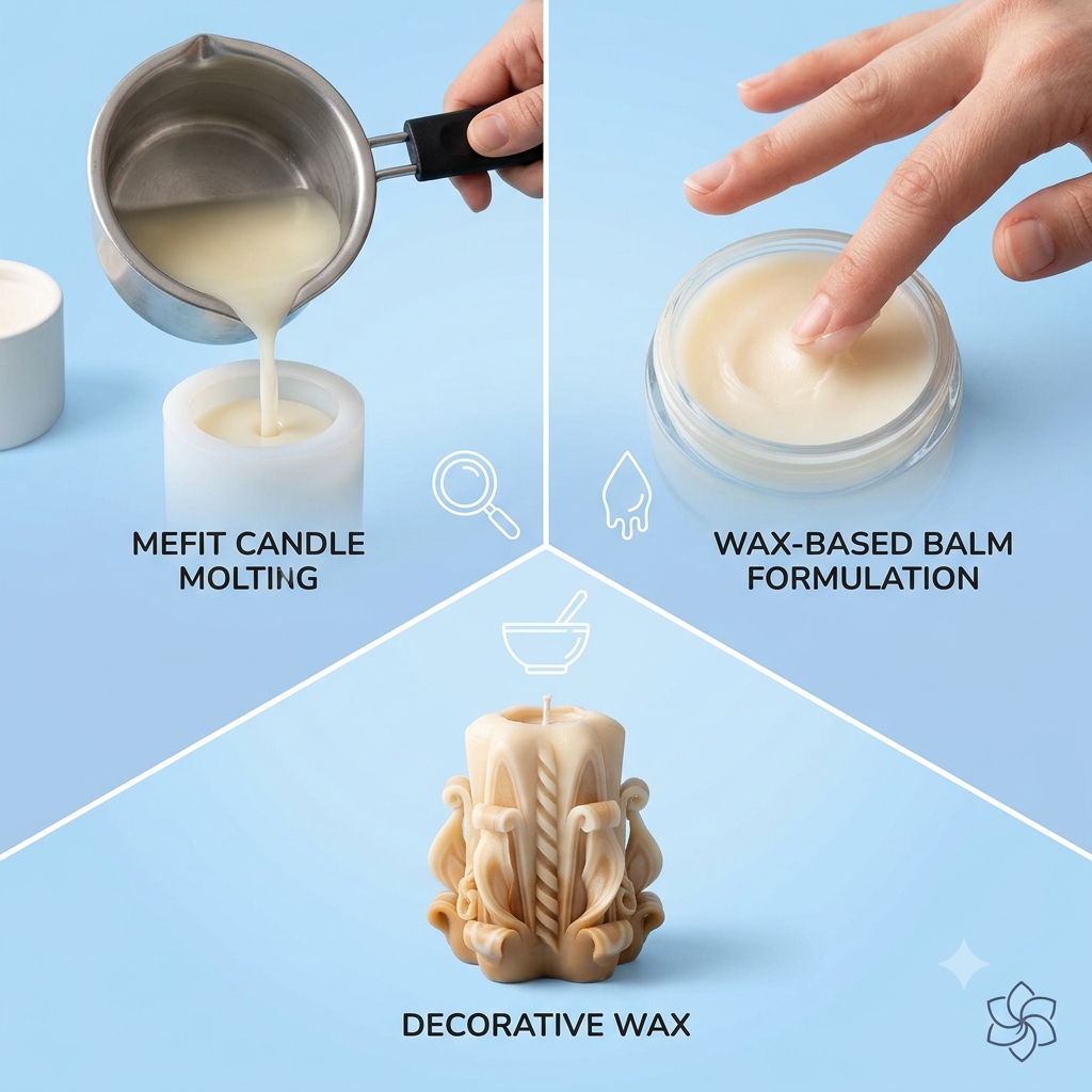 Paraffin Wax Premium Grade for Candle Making Therapeutic Hand Treatments - Natural ingredient for professional and DIY cosmetic use