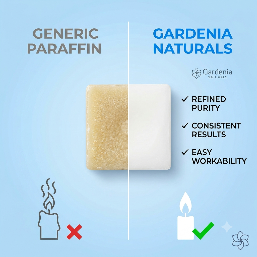Paraffin Wax Premium Grade for Candle Making Therapeutic Hand Treatments - Natural ingredient for professional and DIY cosmetic use