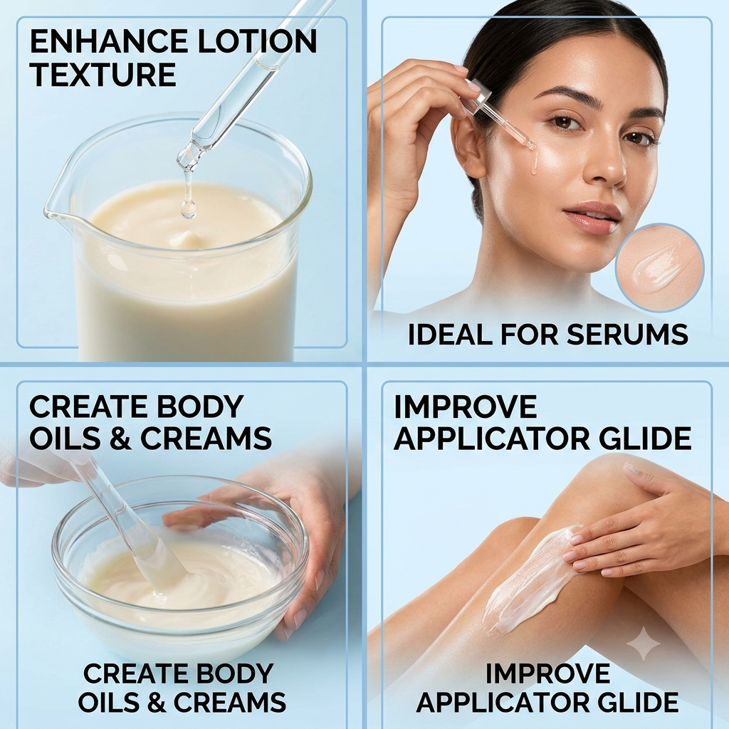Cyclomethicone FastEvaporating Cosmetic Silicone for Dry Oil Sprays - Pure natural carrier oil for skincare and aromatherapy