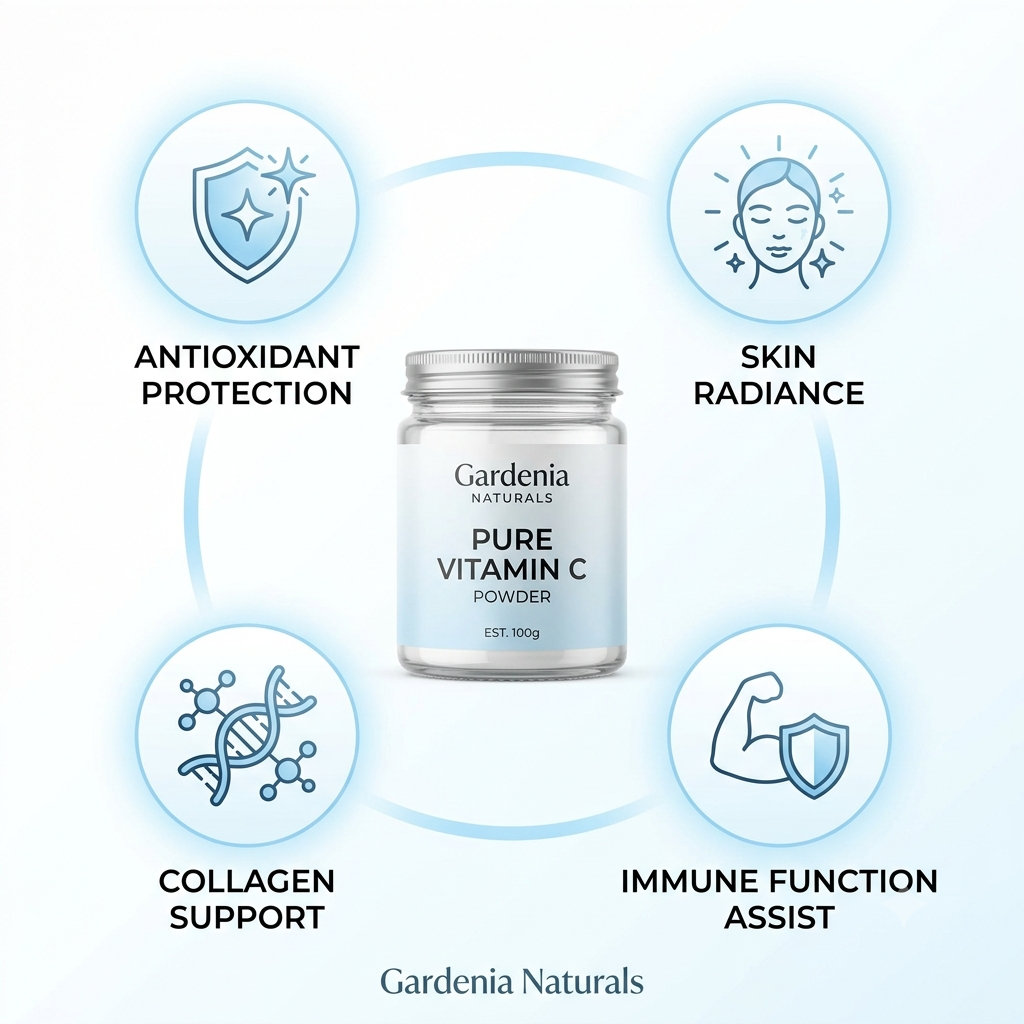 Ascorbic Acid Vitamin C HighPurity Antioxidant for Skincare Food Preservation - Natural ingredient for professional and DIY cosmetic use