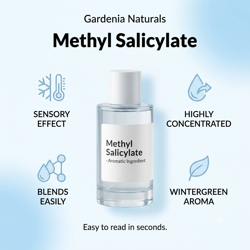 Methyl Salicylate Warming Topical Analgesic for Muscle Liniments - Natural ingredient for professional and DIY cosmetic use