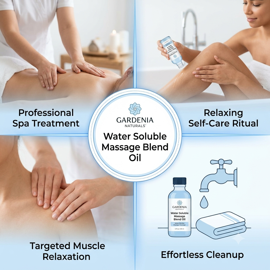 Water Soluble Massage Blend Oil – Professional Easy-Wash Massage Oil for Mess-Free Use