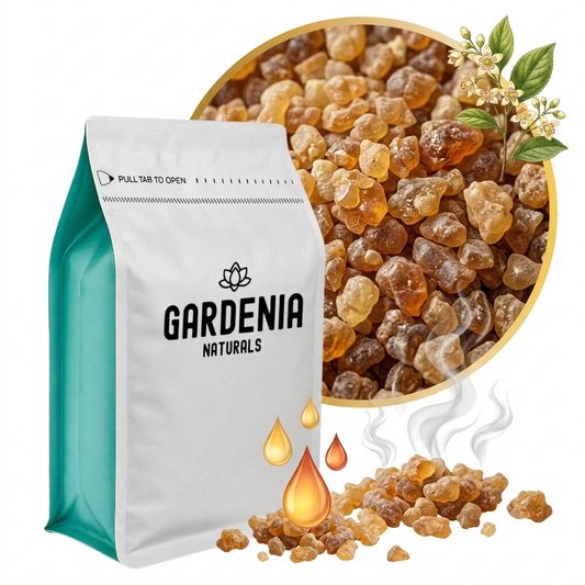 Benzoin Gum Granules Aromatic Resin for Incense Fixative for Perfumery - Natural ingredient for professional and DIY cosmetic use