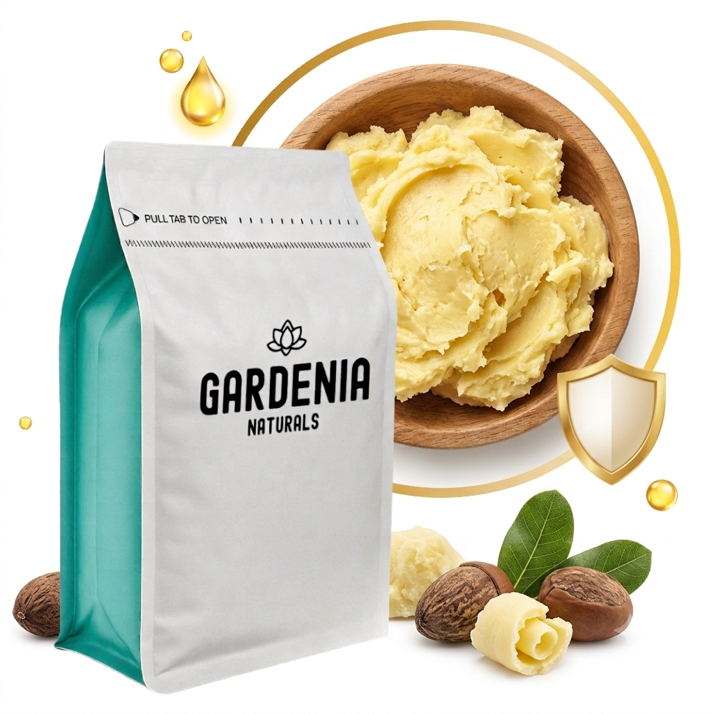 Unrefined Shea Butter Organic Raw FairTrade Nutty Emollient for Intense Healing - Natural ingredient for professional and DIY cosmetic use