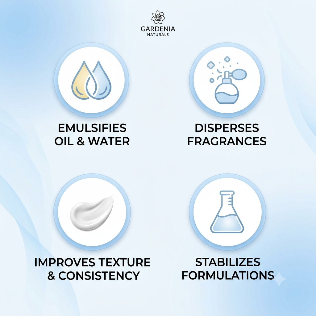 Polysorbate 80 Essential Emulsifier for Bath Bombs OiltoMilk Cleansers - Pure natural carrier oil for skincare and aromatherapy