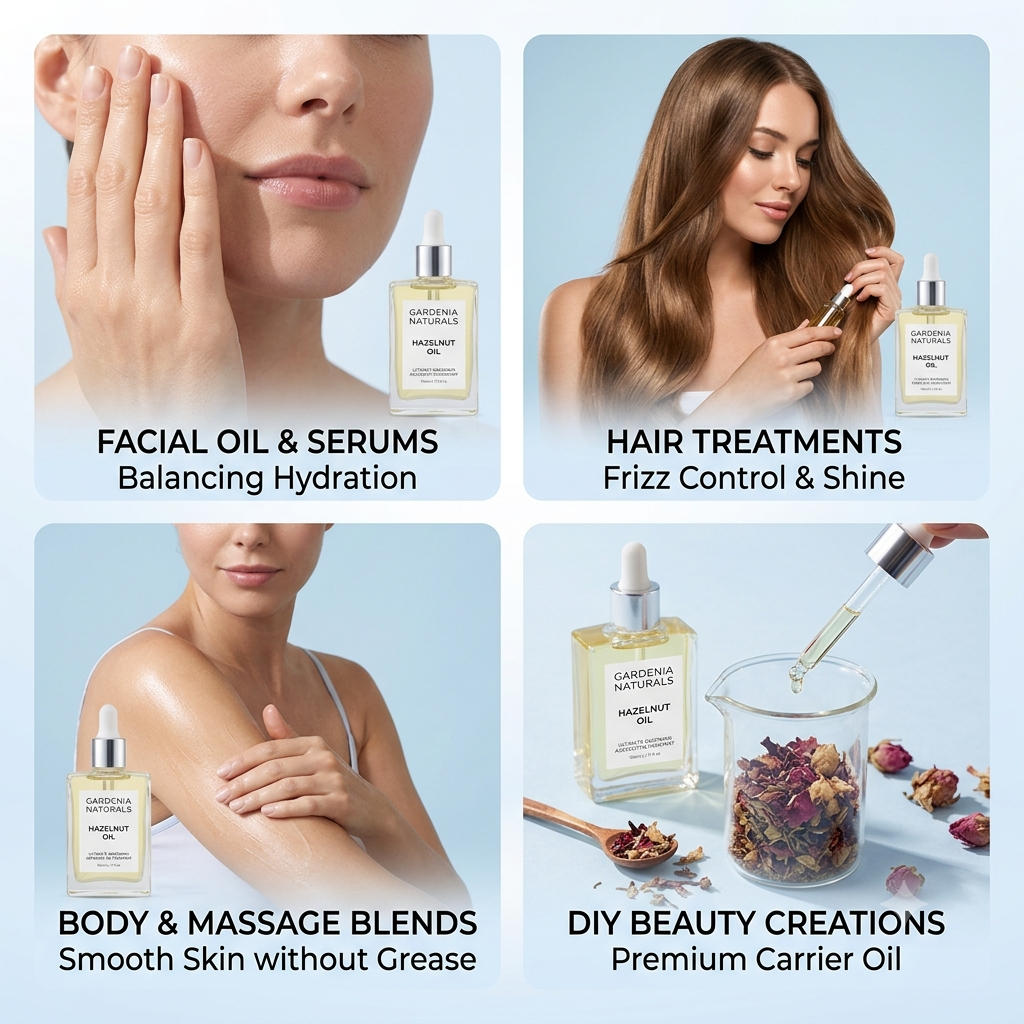 Hazelnut Oil – Pore-Refining Hazelnut Oil for Oily Skin & Fine Texture Aromatherapy