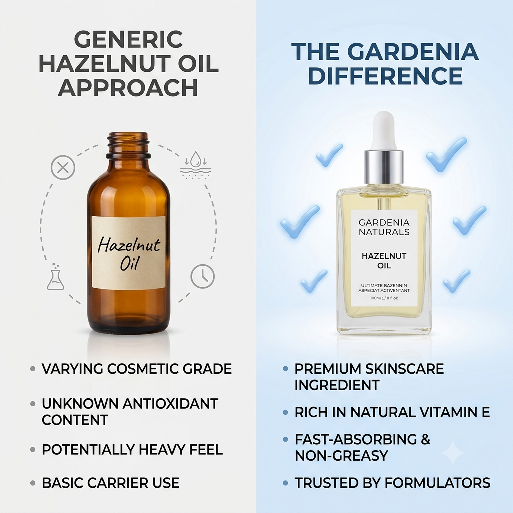 Hazelnut Oil – Pore-Refining Hazelnut Oil for Oily Skin & Fine Texture Aromatherapy