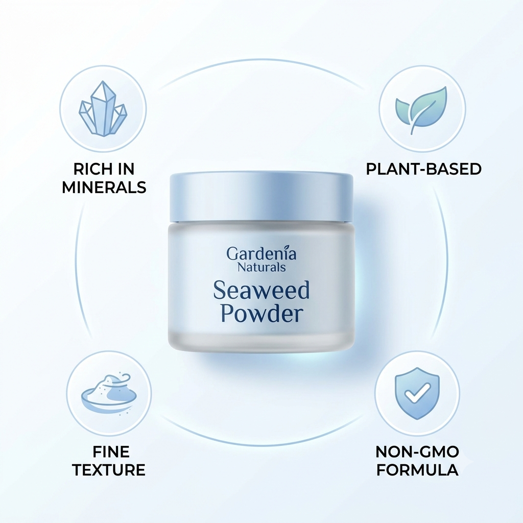 Seaweed Powder NutrientRich Marine Botanical for Body Wraps Detox - Natural ingredient for professional and DIY cosmetic use