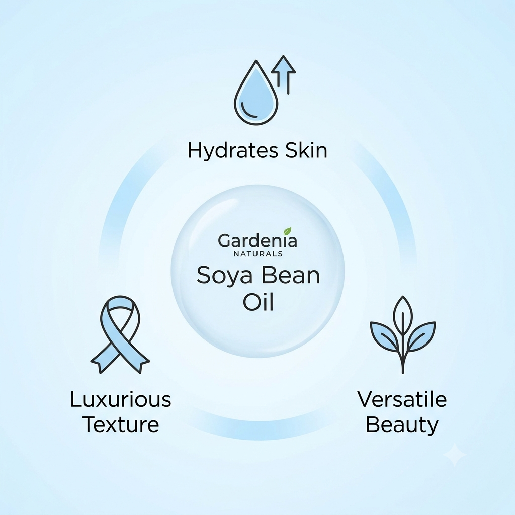 Soya Bean Oil (Glycine soja) – Affordable Vitamin-E Rich Soybean Oil for Bulk Soap & Massage