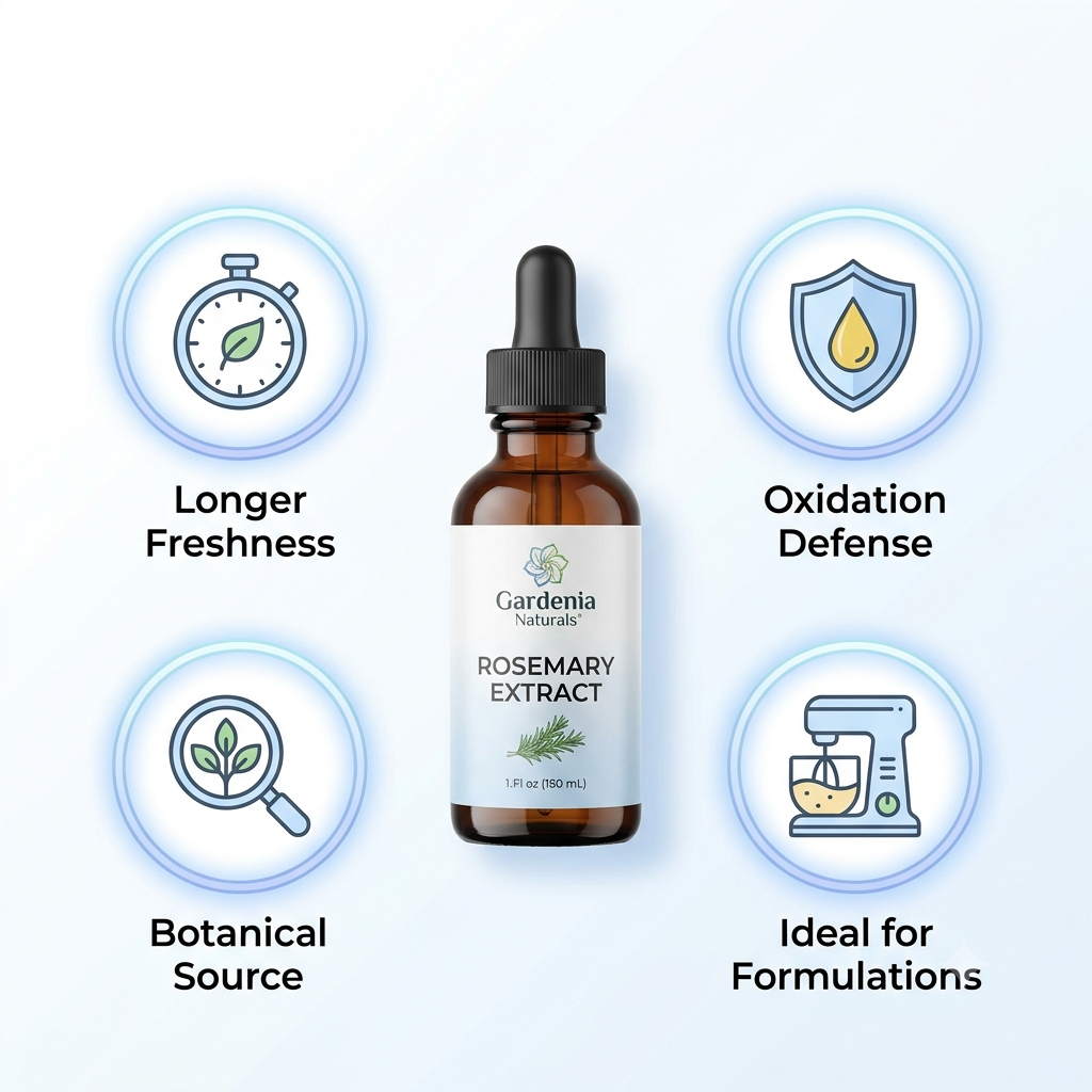 Rosemary Extract Natural Stabilizer to Prevent Oil Rancidity - Pure natural carrier oil for skincare and aromatherapy