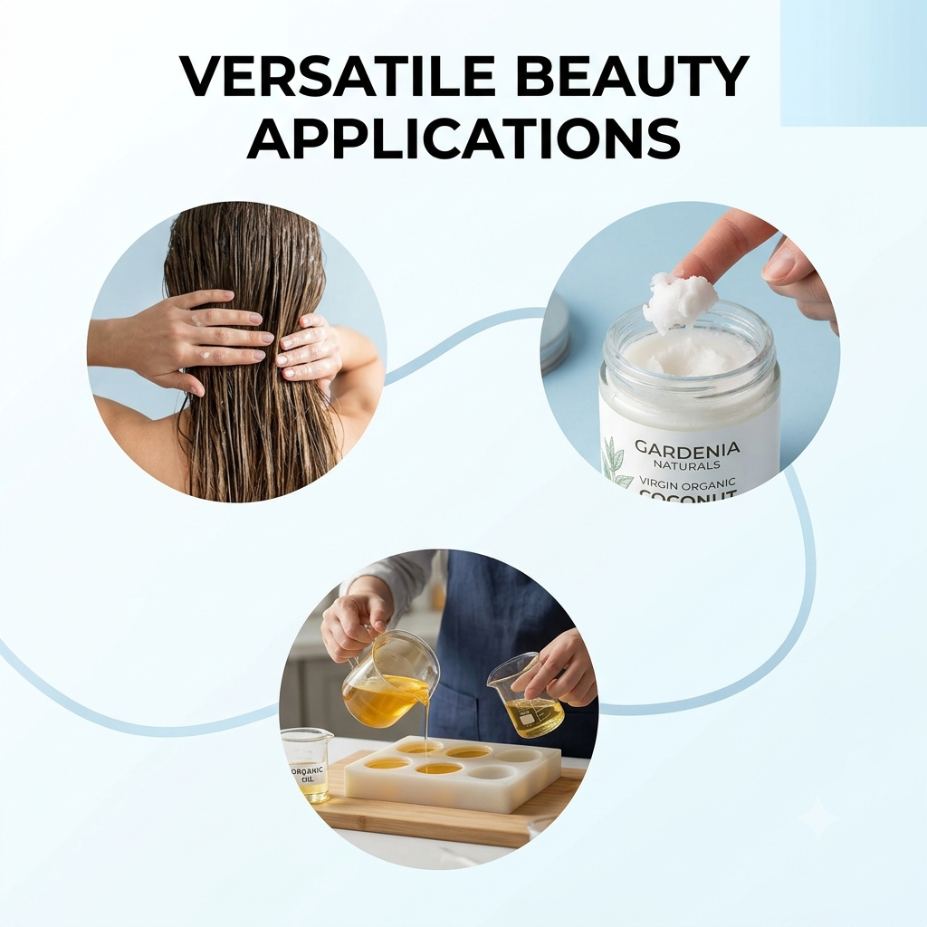 Coconut Oil Virgin Organic (Cocos nucifera) – Certified Organic Virgin Coconut Oil for Raw Beauty