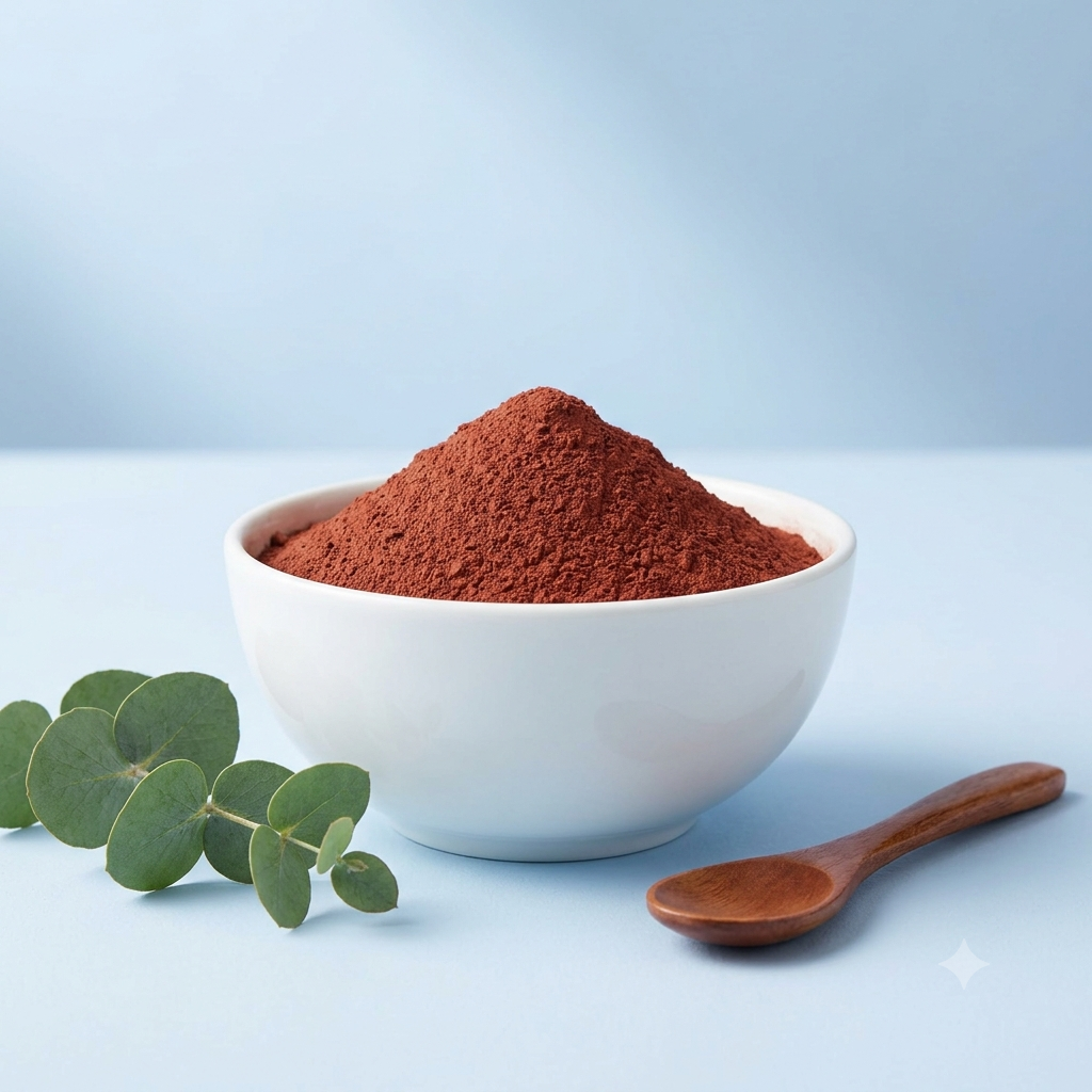 Red French Clay Revitalizing Mineral Clay for Dull Skin Hair Masks - Natural ingredient for professional and DIY cosmetic use