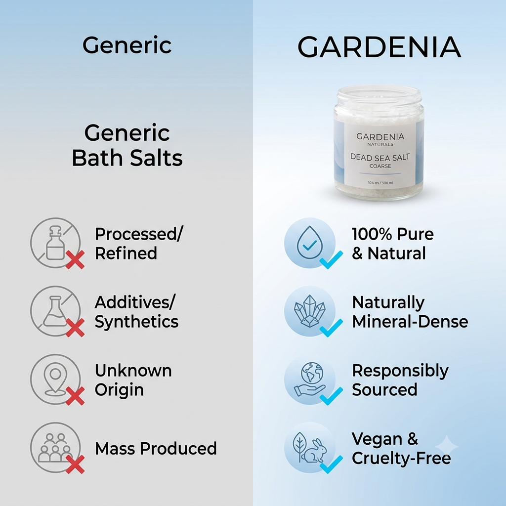 Dead Sea Salt Coarse MineralRich Therapeutic Salt for Bath Soaks Pedicures - Mineral-rich natural bath salt for relaxation and detox