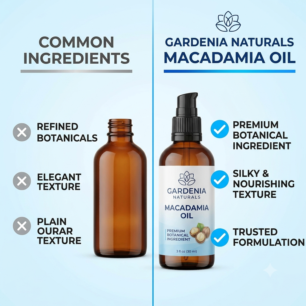 Macadamia Oil Refined (Macadamia integrifolia) – Silky Refined Macadamia Oil for Anti-Aging Hydration