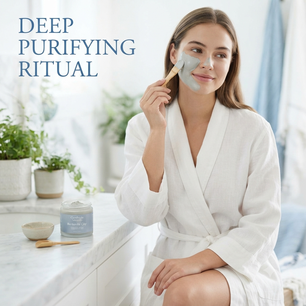 Bentonite Clay Deep Pore Cleansing Healing Clay for Facials Detox Baths - Natural ingredient for professional and DIY cosmetic use