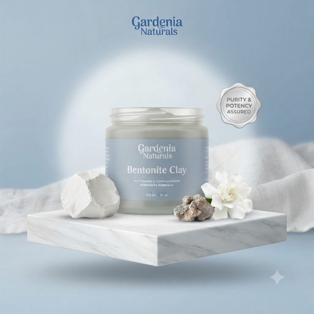 Bentonite Clay Deep Pore Cleansing Healing Clay for Facials Detox Baths - Natural ingredient for professional and DIY cosmetic use